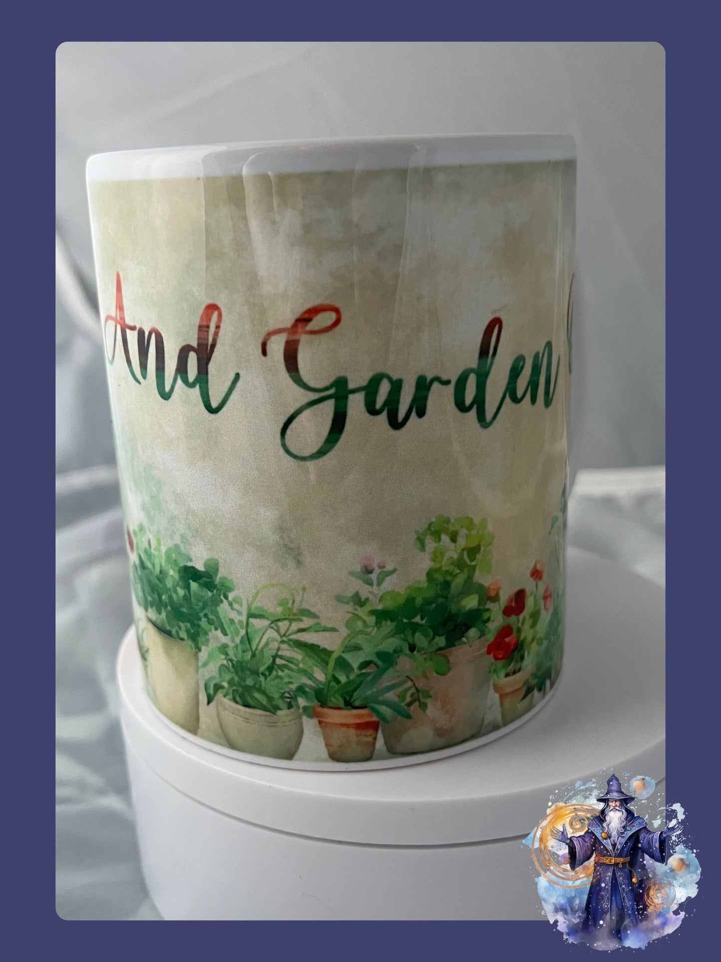 Keep calm and garden on mug