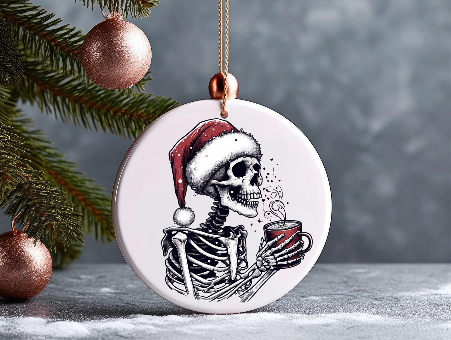 Christmas skull