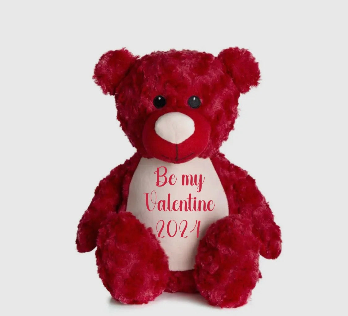 Red velvet valentines bear