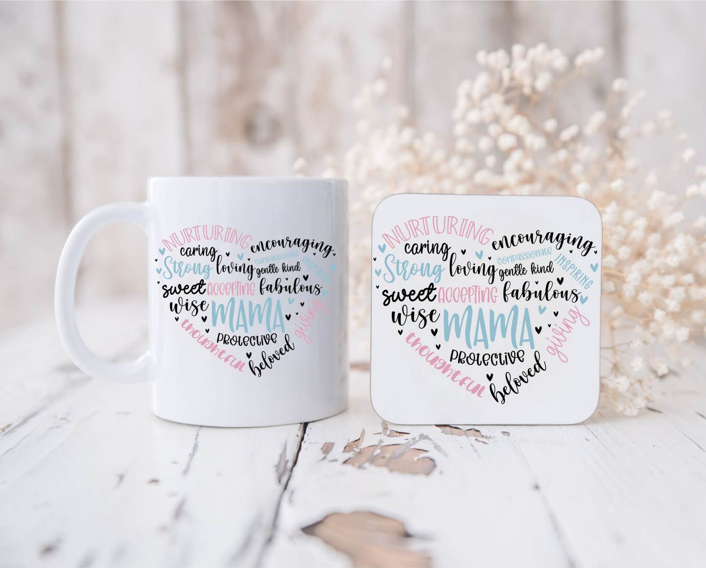 Female relation Mug and coaster set