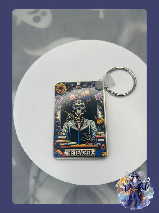 Tarot card key ring