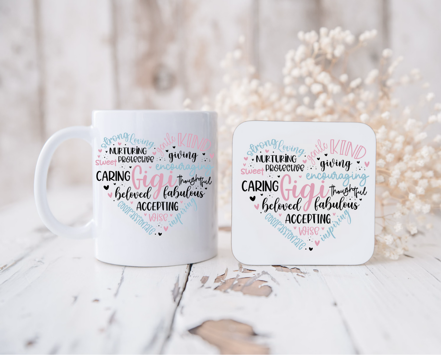 Female relation Mug and coaster set