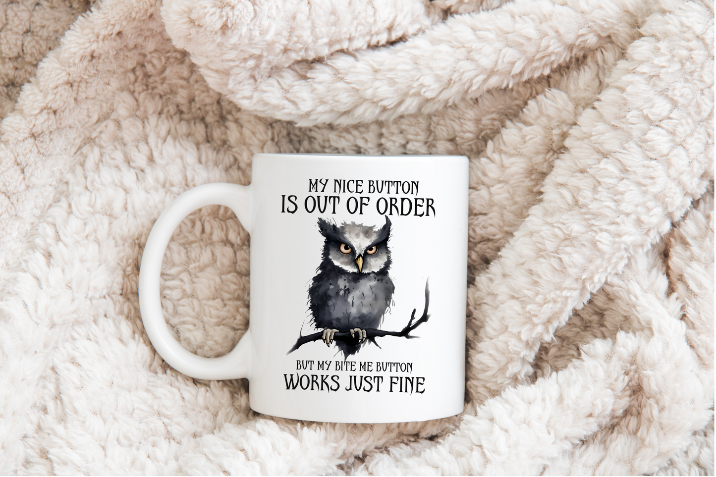 Funny owl mugs