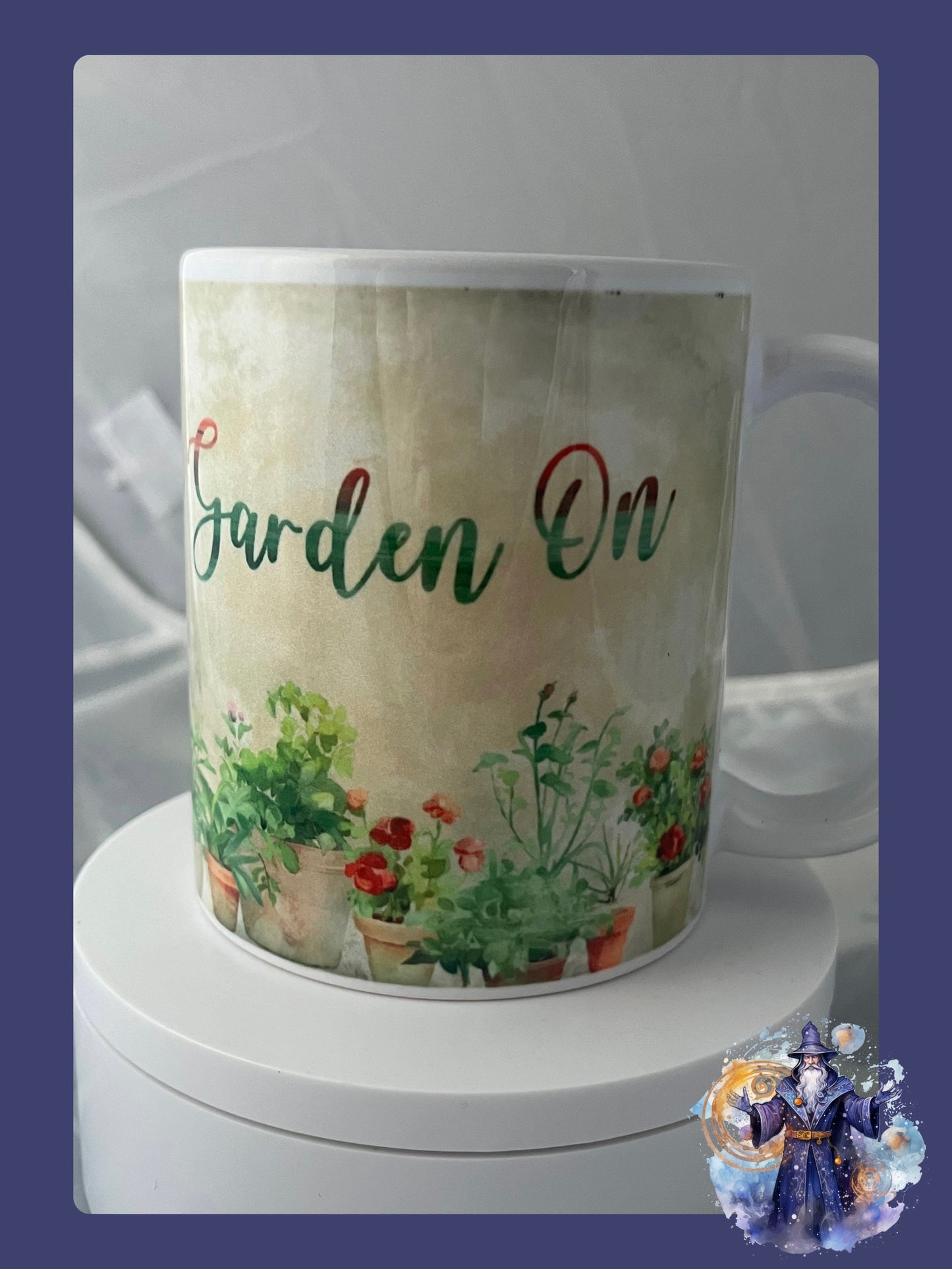 Keep calm and garden on mug