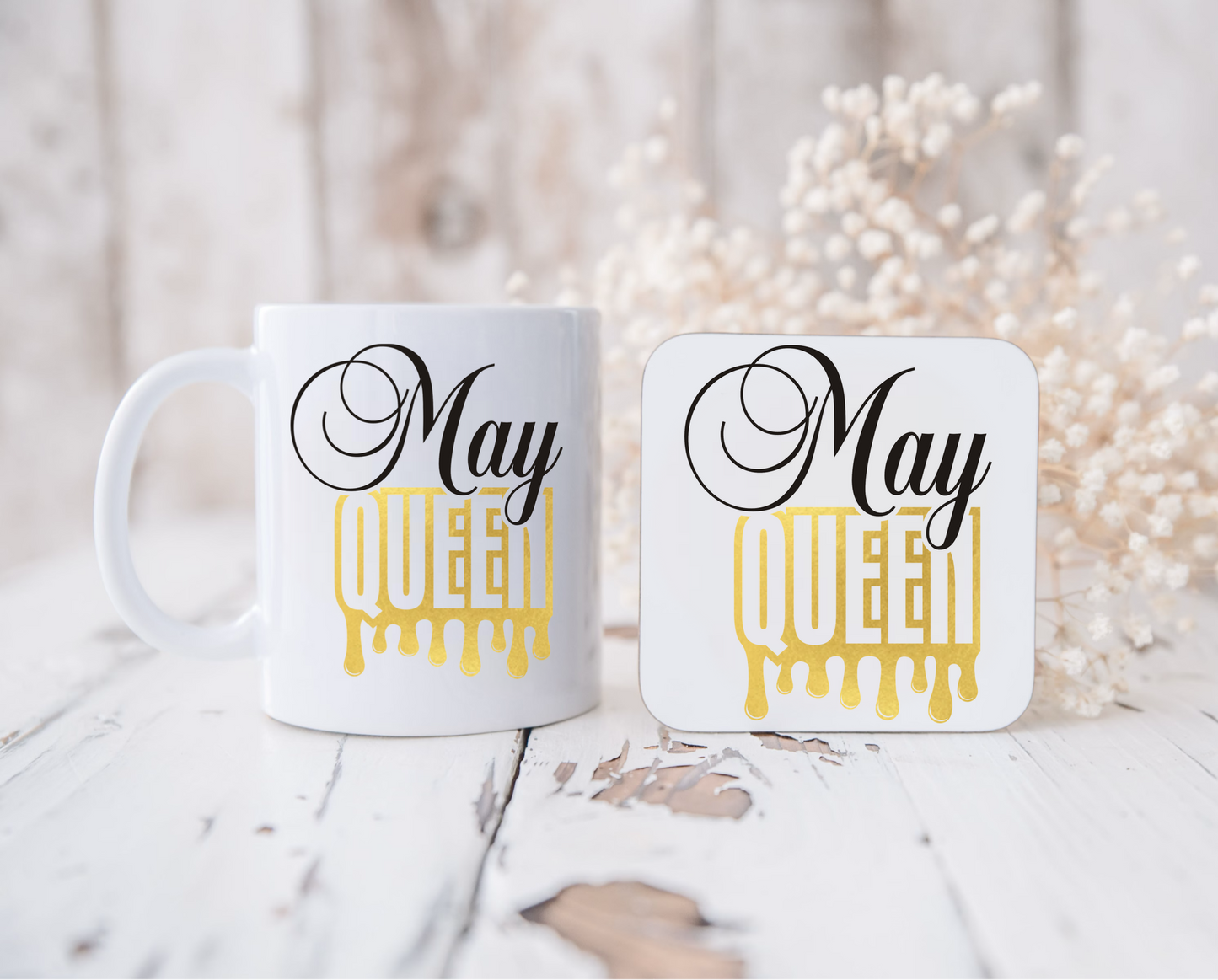 Birthday queen mug and coaster set