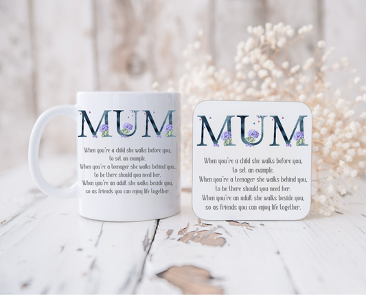 Mum mug and coaster set