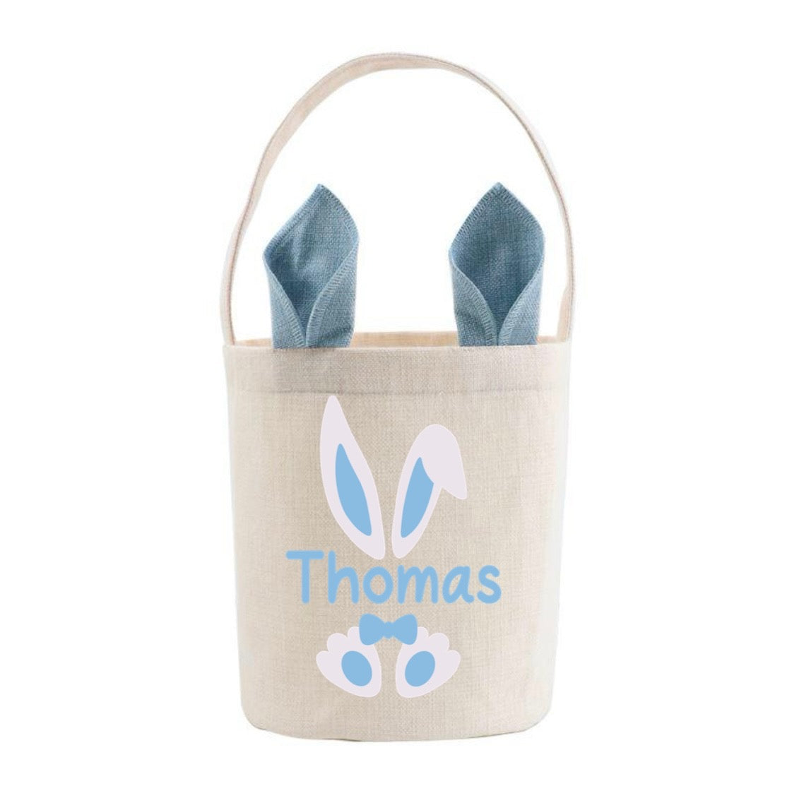 Personalised Easter linen baskets