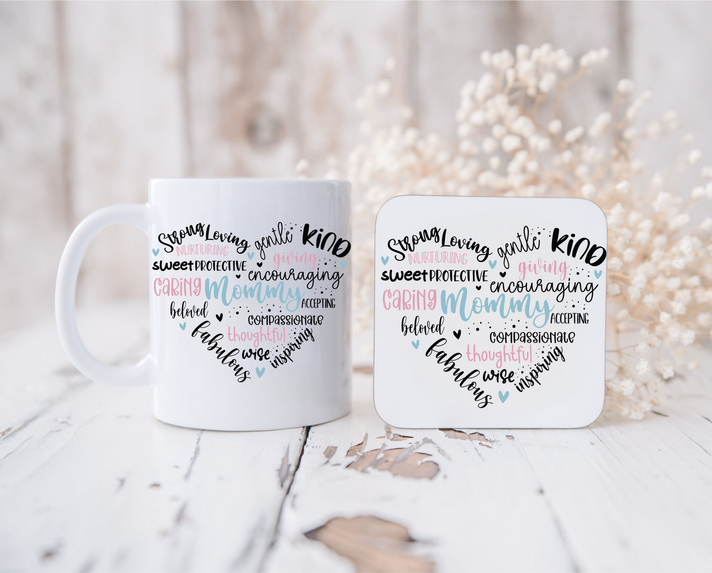 Female relation Mug and coaster set