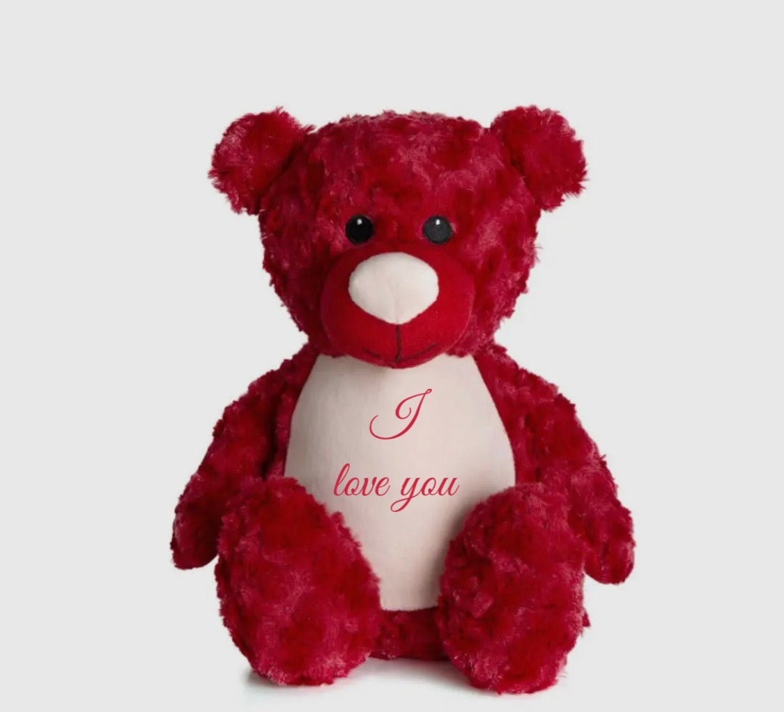 Red velvet valentines bear