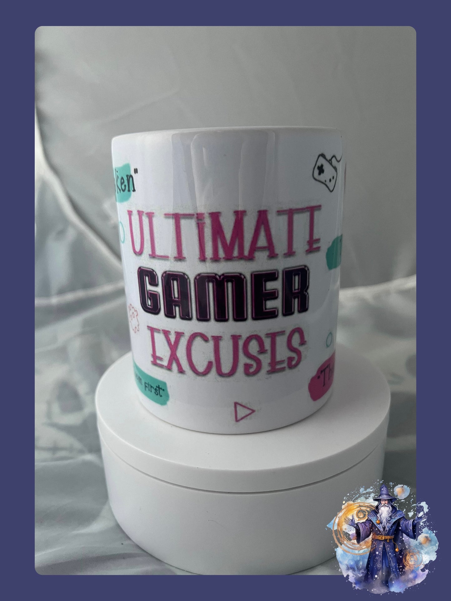 Ultimate gamer excuses mug and coaster set