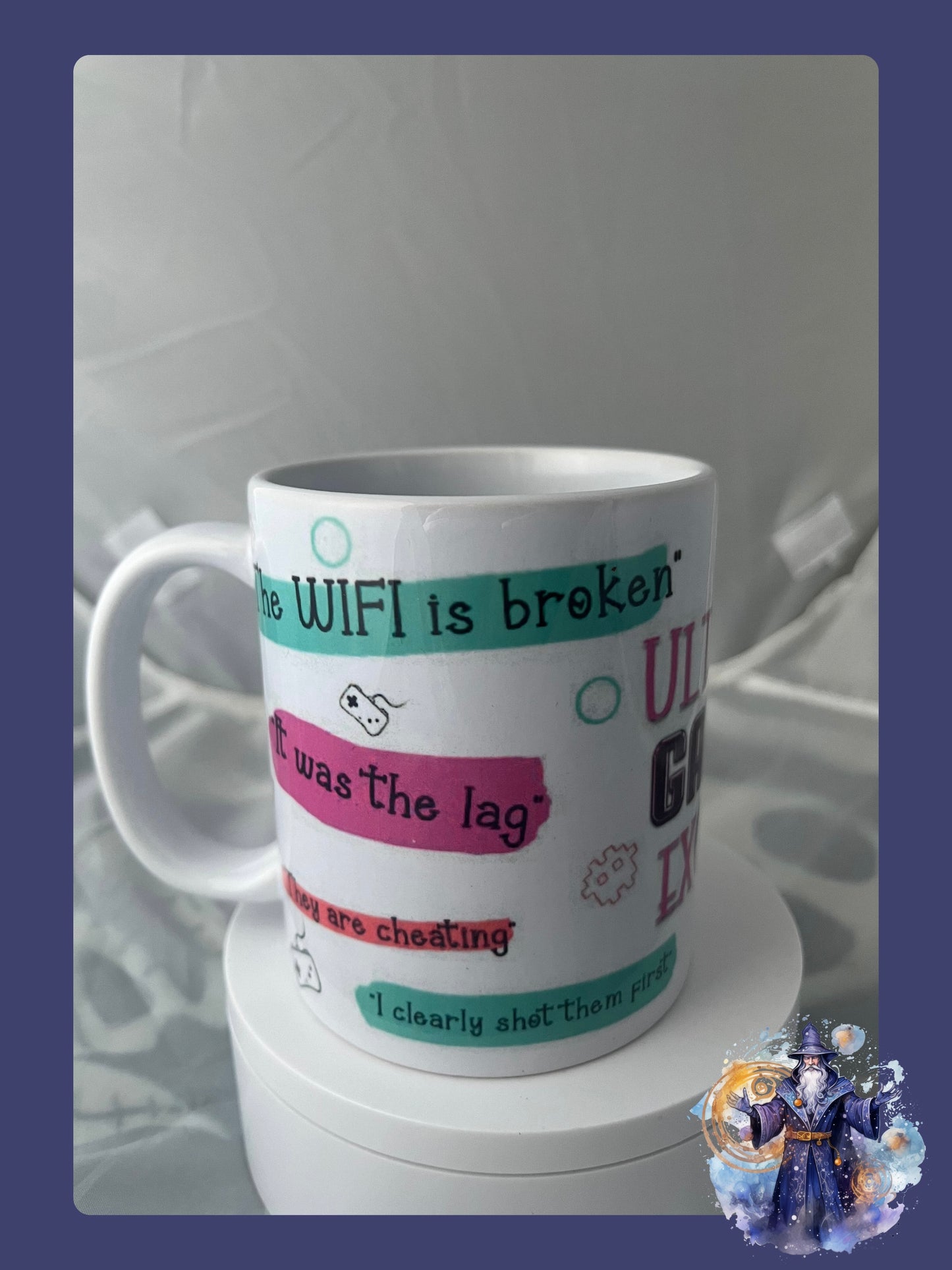 Ultimate gamer excuses mug and coaster set